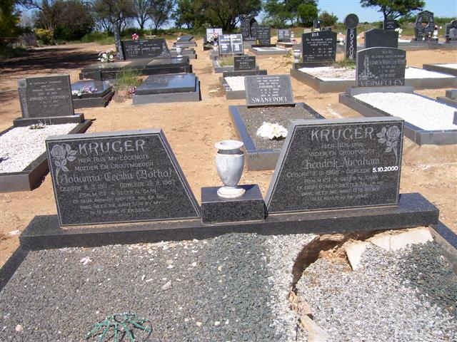 KRUGER Hendrik Abraham 1908-2000 &amp; Johanna Cecilia BOTHA 1911-1987 _1