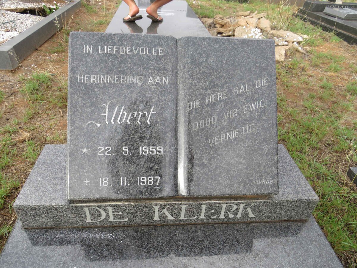 KLERK Albert, de 1959-1987