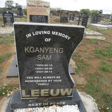 LEEUW Kganyeng Sam 1954-2021