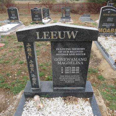 LEEUW Gonewamang Magdelina 1971-2017