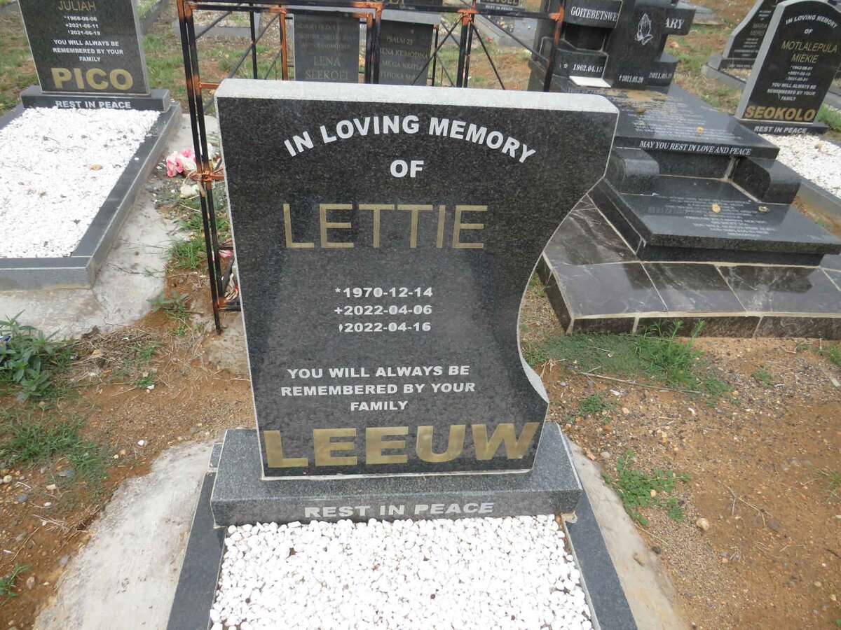 LEEUW Lettie 1970-2022