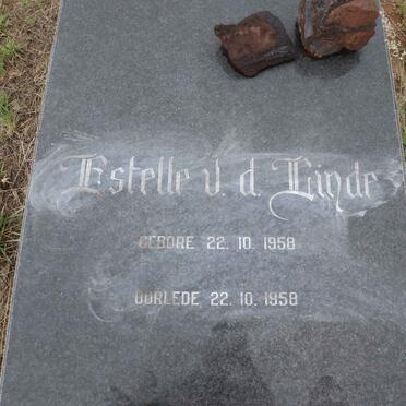 LINDE Estelle, v.d. 1958-1958