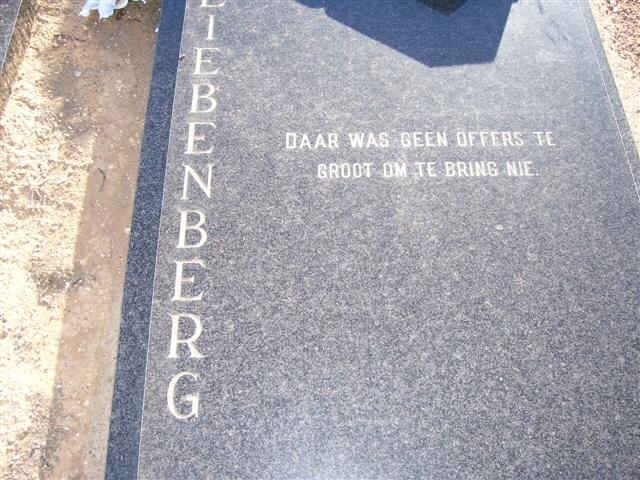 LIEBENBERG Willem Hendrik Johannes 1906-1993 & Gertruida Jacomina 1918-1999 _1