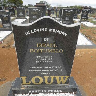 LOUW Israel Boitumelo 1967-2023