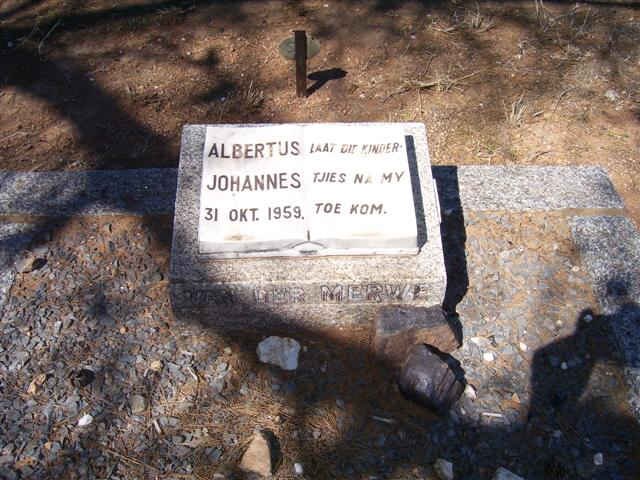 MERWE Albertus Johannes, van der 1959-??