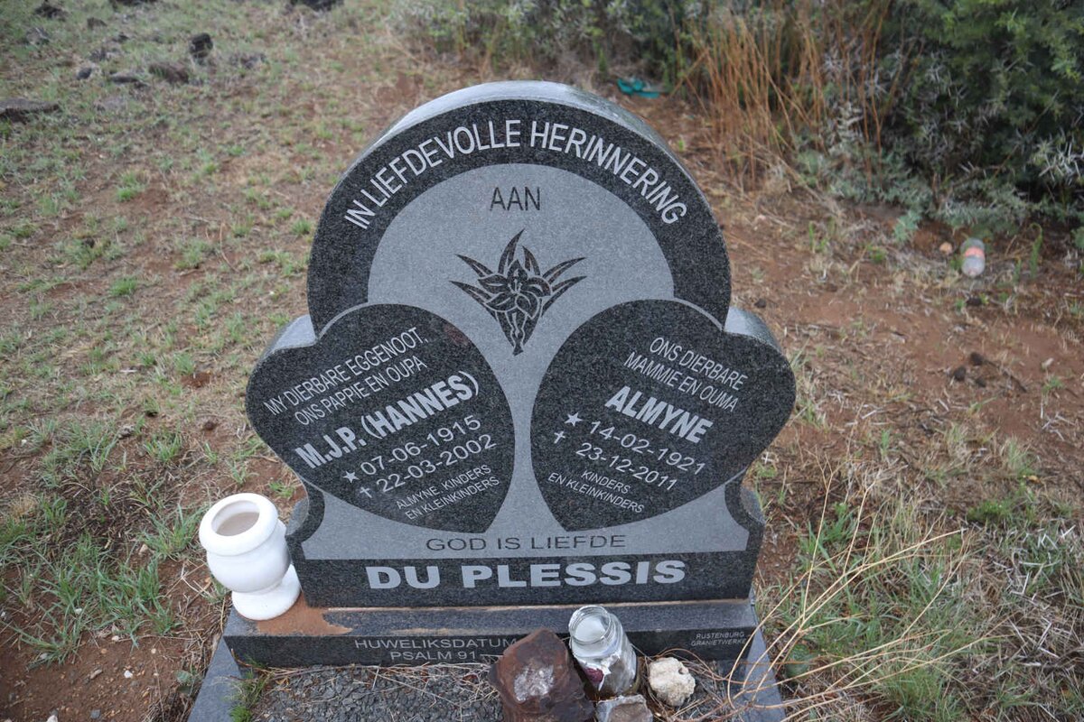PLESSIS M.J.P., du 1915-2002 & Almyne 1921-2011