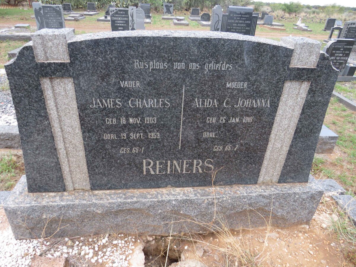 REINERS James Charles 1903-1953 & Alida C. Johanna 1910- 