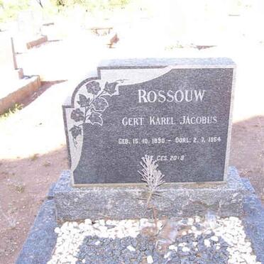 ROSSOUW Gert Karel Jacobus 1890-1954