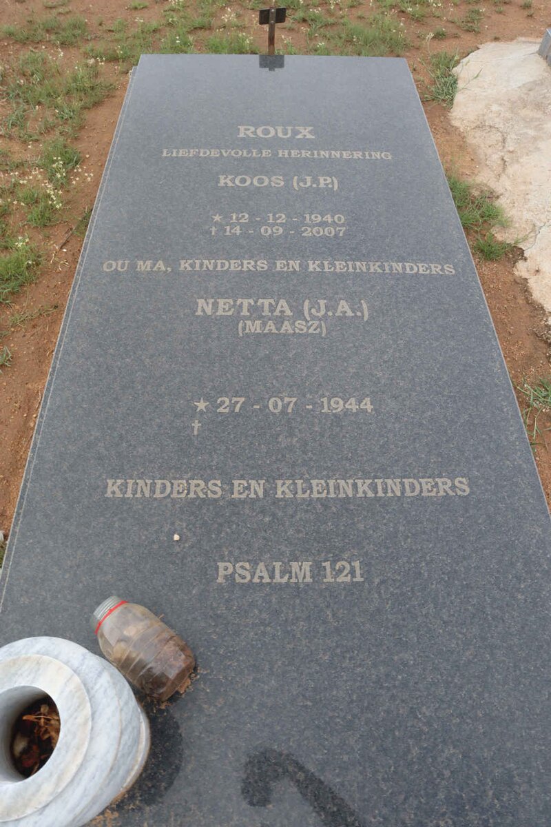 ROUX J.P. 1940-2007 & J.A. MAASZ 1944-