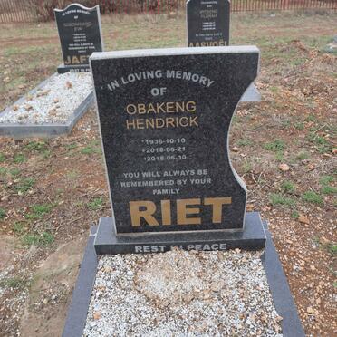 RIET Obakeng Hendrick 1936-2018