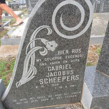 SCHEEPERS Gabriel Jacobus 1904-1987