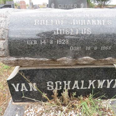 SCHALKWYK Roelof Johannes Josefus, van 1923-1966