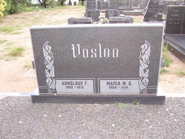 VOSLOO Arnoldus F. 1902-1975 & Maria M.S. 1908-1990