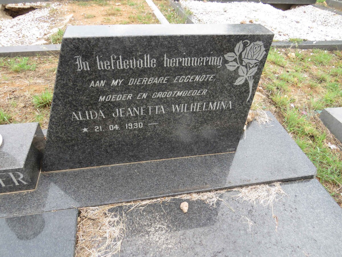 VORSTER Willem Johannes Du Pisani 1926-1982 & Alida Jeanetta Wilhelmina 1930- _3