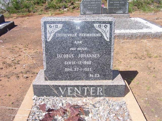 VENTER Jacobus Johannes 1888-1969