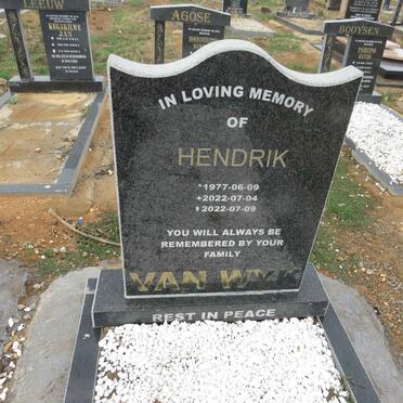 WYK Hendrik, van 1977-2022