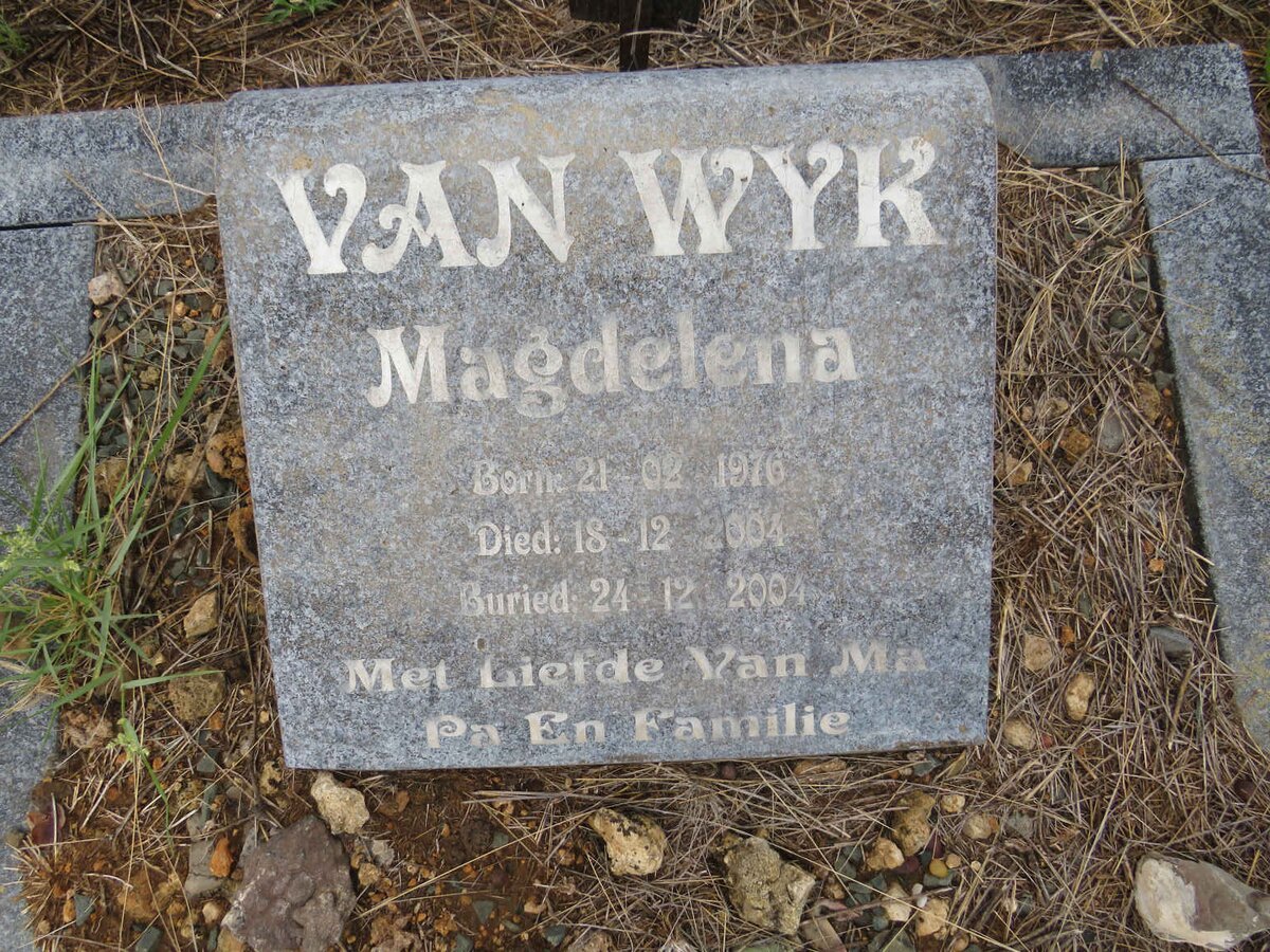 WYK Magdelena, van 1976-2004