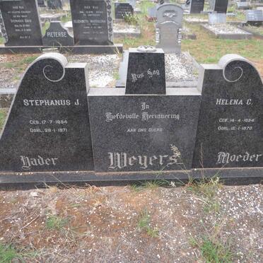 WEYERS Stephanus J. 1894-1971 & Helena C. 1894-1970