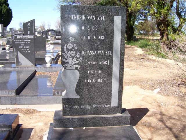 ZYL Hendrik, van 1910-1983 &amp; Johanna MONG 1911-1990