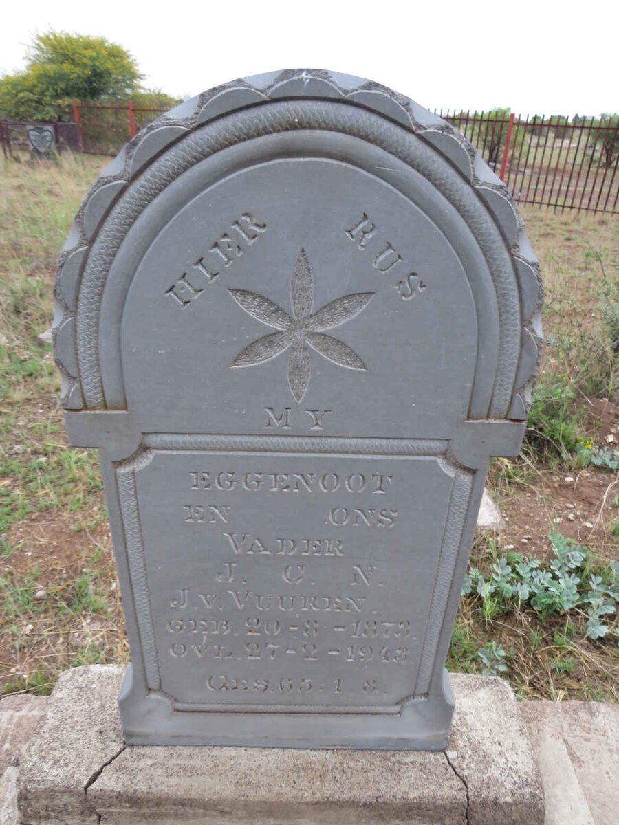 VUUREN J.C.N., J.v. 1873-1943