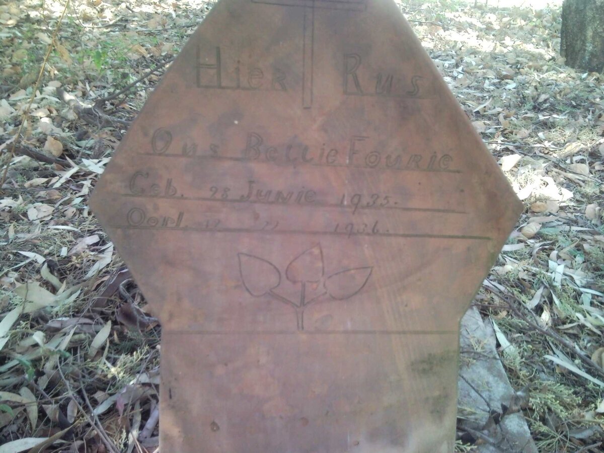 FOURIE Bettie 1935-1936