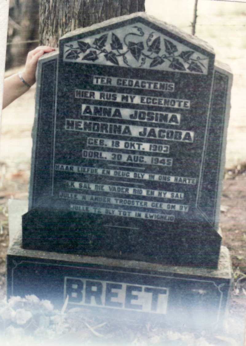 BREET Anna Josina Hendrina Jacoba 1903-1945