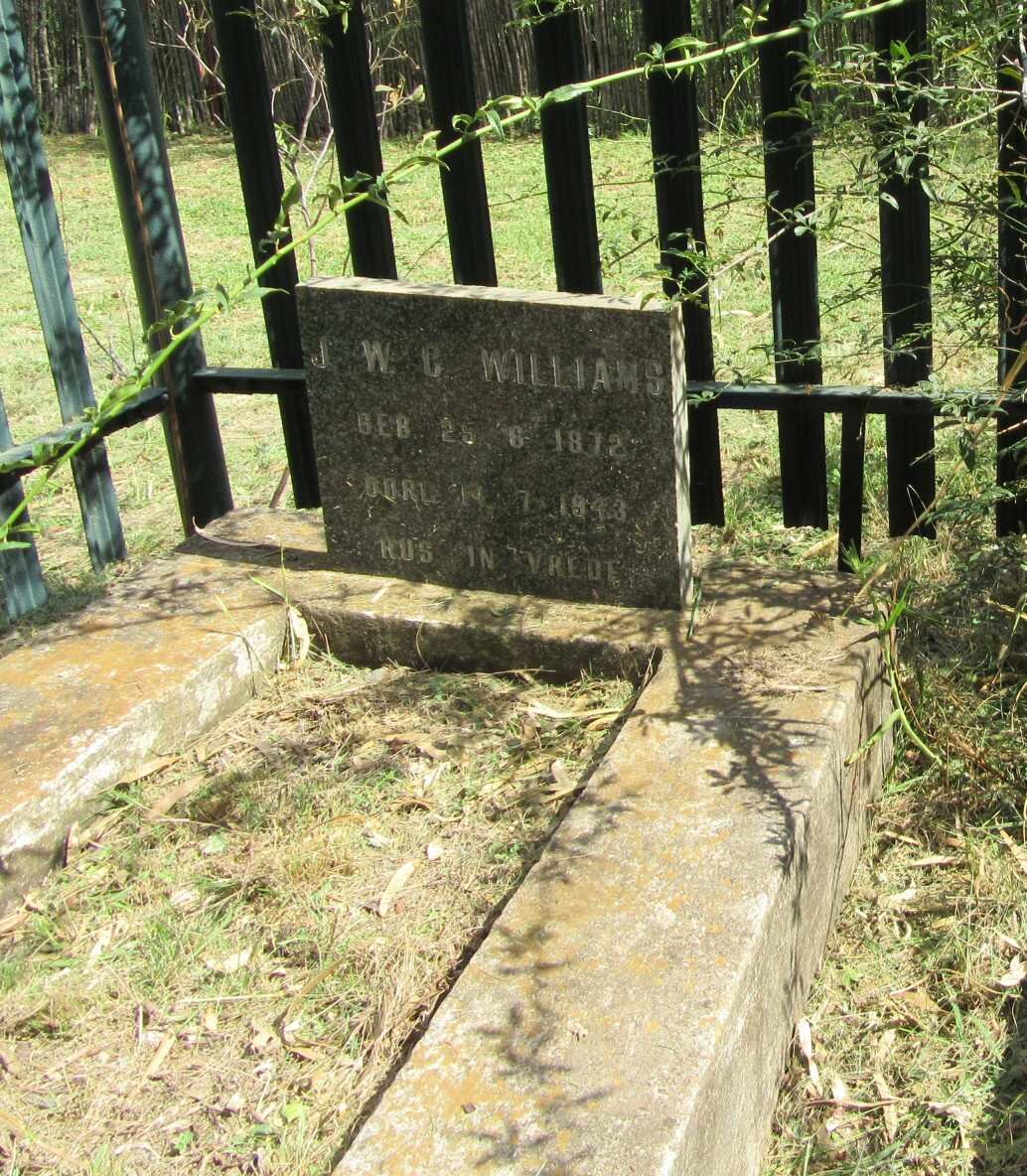 WILLIAMS J.W.C. 1872-1943