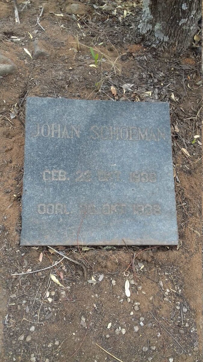 SCHOEMAN Johan 1938-1938