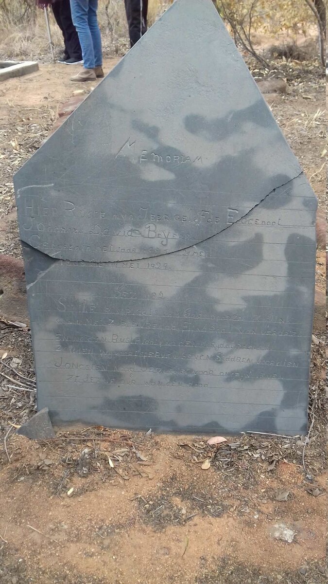 BEYERS Johannes David 1898-1929