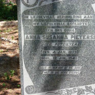 PIETERSE Anna Susanna nee POTGIETER 1873-1946