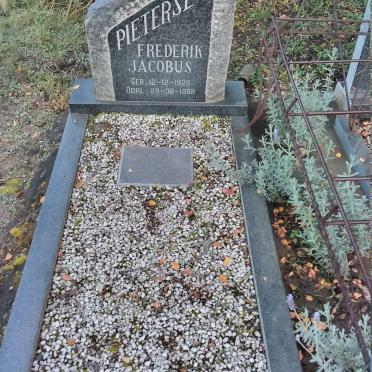 PIETERSE Frederik Jacobus 1925-1996