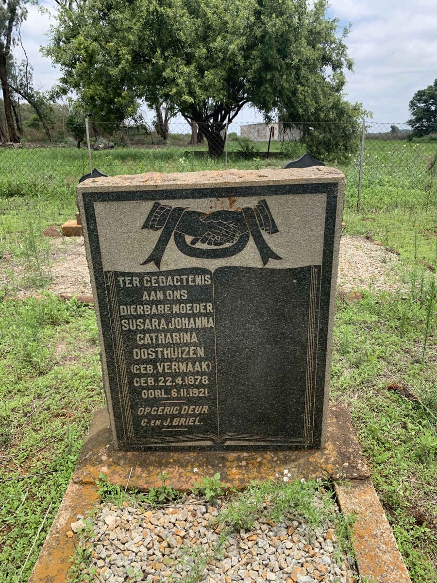 OOSTHUIZEN Susara Johanna Catharina nee VERMAAK 1878-1921