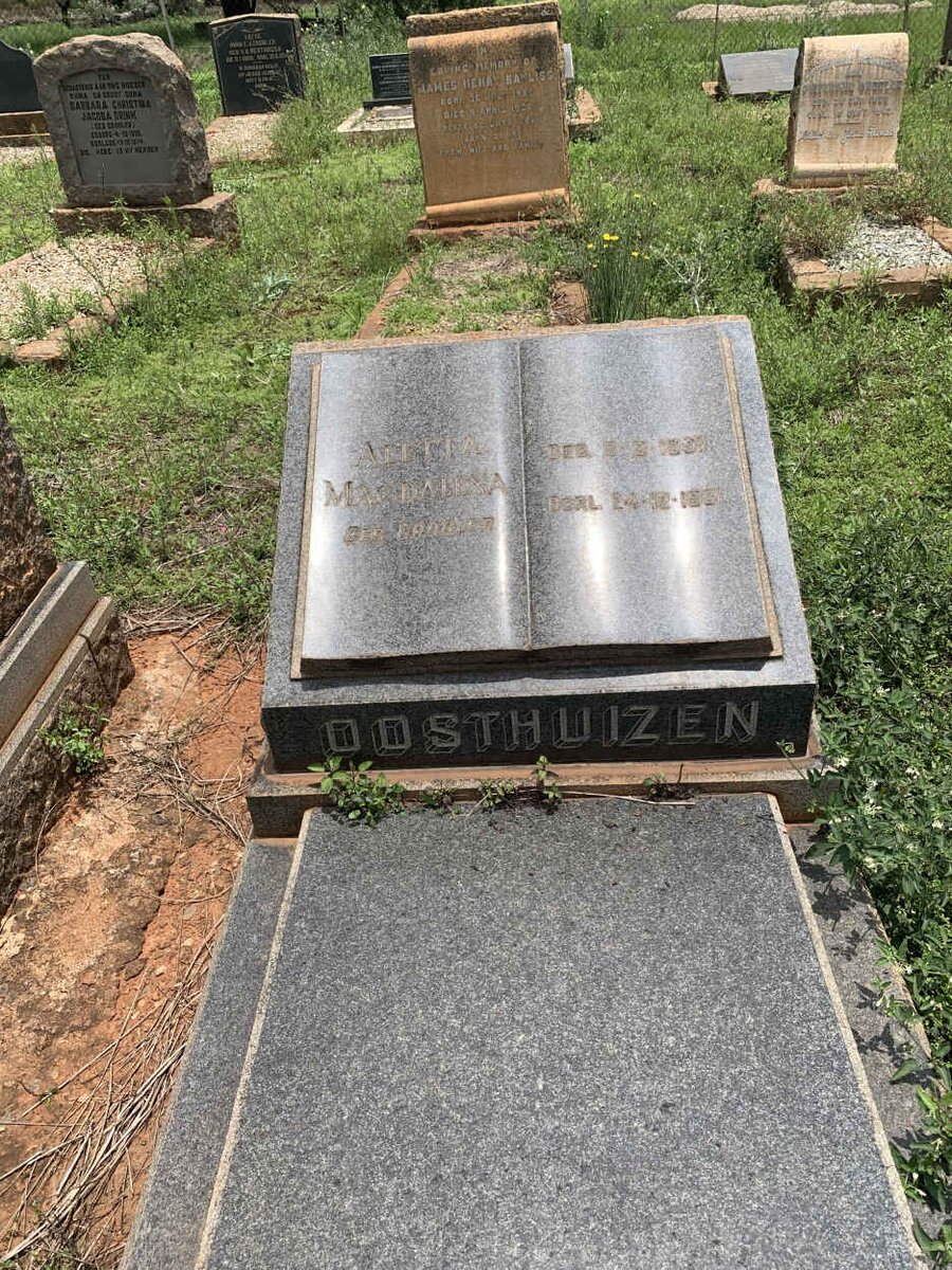 OOSTHUIZEN Aletta Magdalena nee GROBLER 1907-1961
