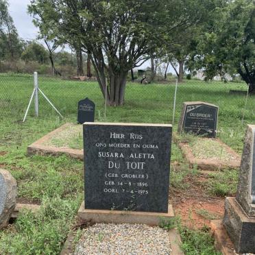 TOIT Susara Aletta, du nee GROBLER 1896-1975