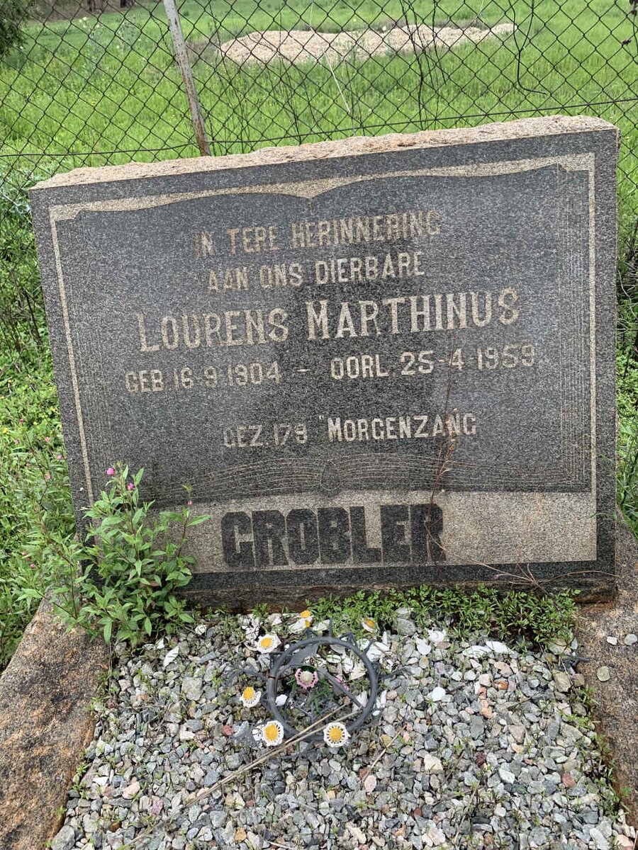 GROBLER Lourens Marthinus 1904-1959