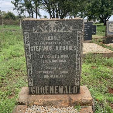GROENEWALD Stefanus Johannes 1884-1950
