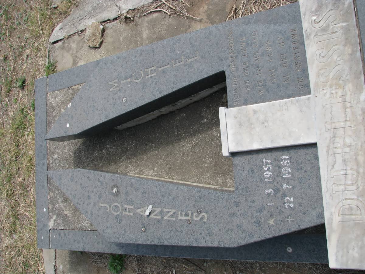 PLESSIS Johannes Michiel, du 1957-1981