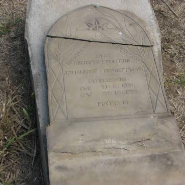 PLESSIS Johannes Christiaan, du 1931-1932