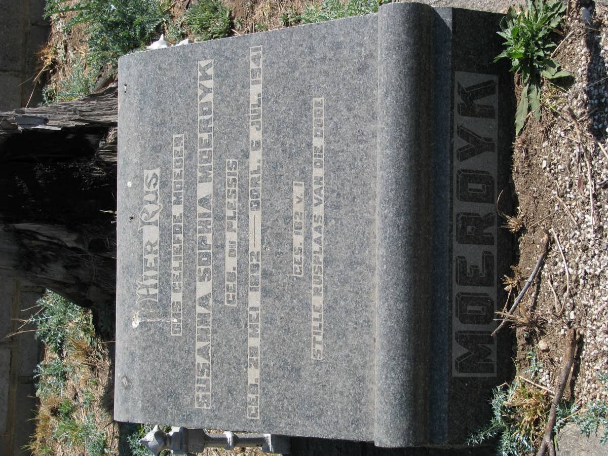 MOERDYK Susanna Sophia nee DU PLESSIS 1892-1941