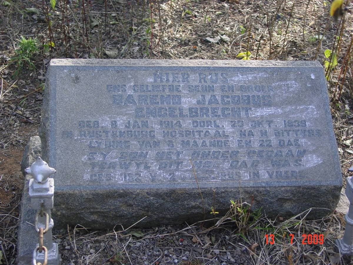 ENGELBRECHT Barend Jacobus 1914-1939