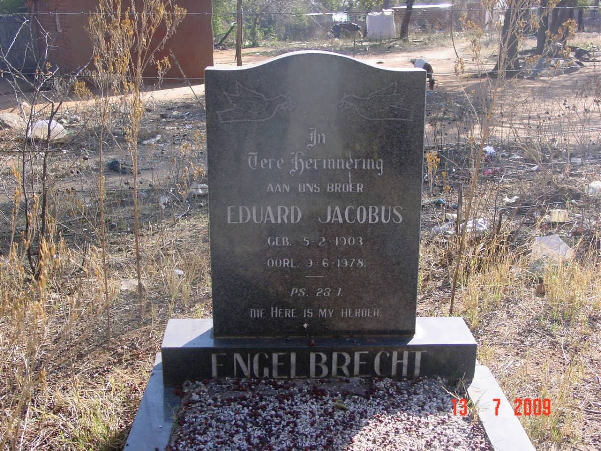 ENGELBRECHT Eduard Jacobus 1903-1978