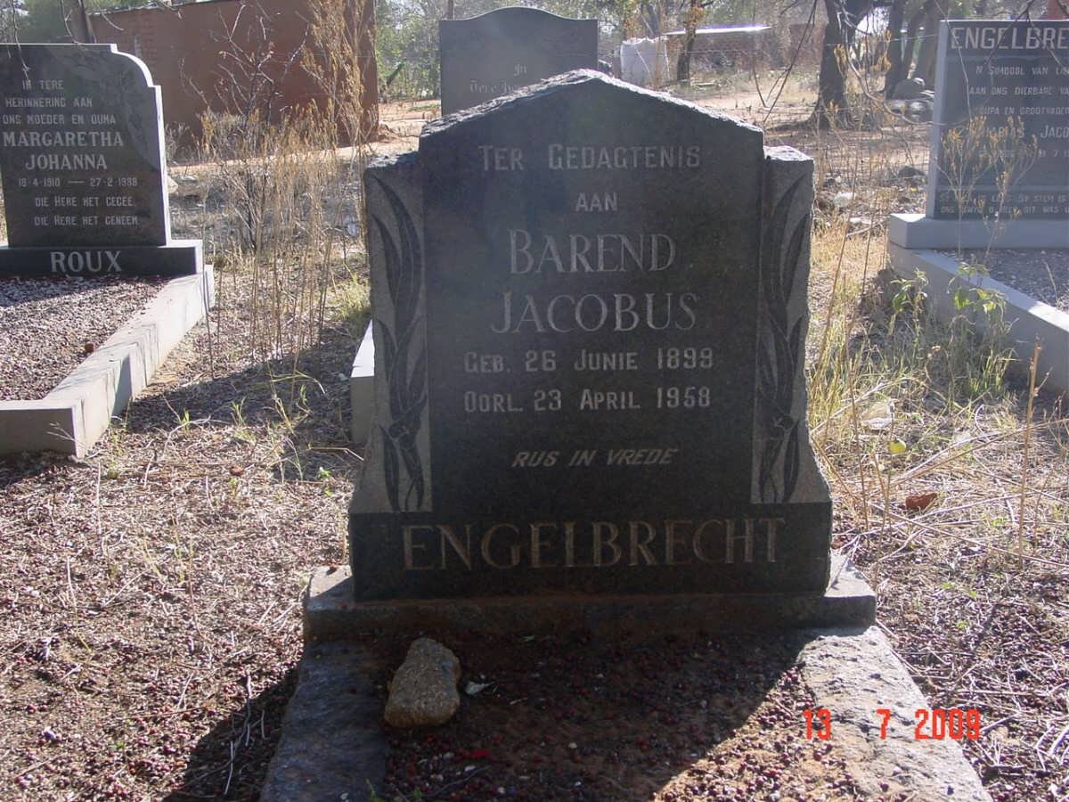 ENGELBRECHT Barend Jacobus 1899-1958