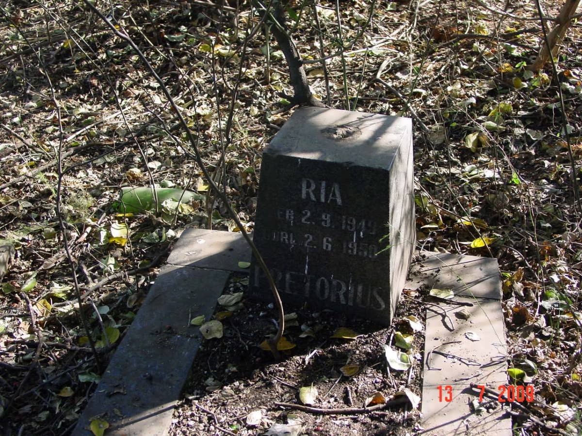 PRETORIUS Ria 1849-1950