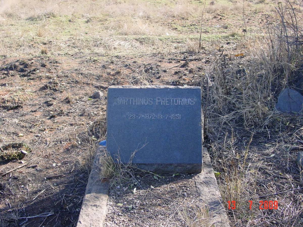 PRETORIUS Marthinus 1872-1951
