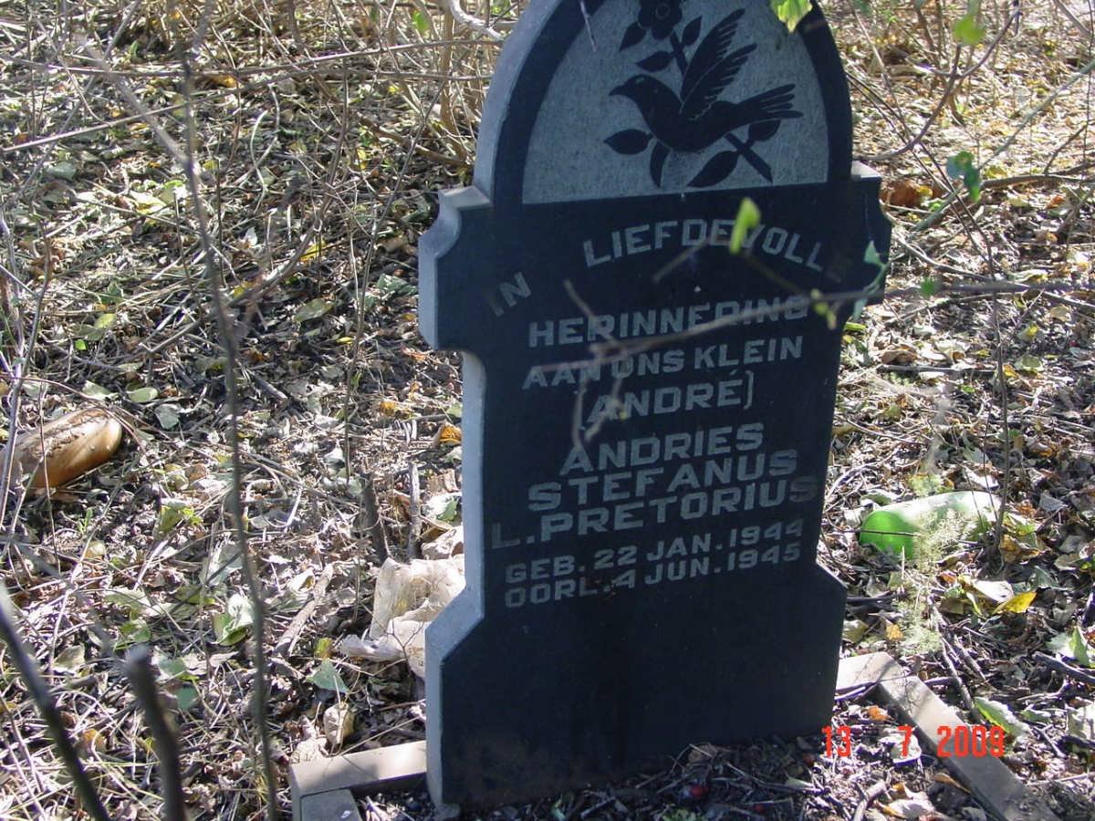 PRETORIUS Adndries Stefanus L. 1944-1945