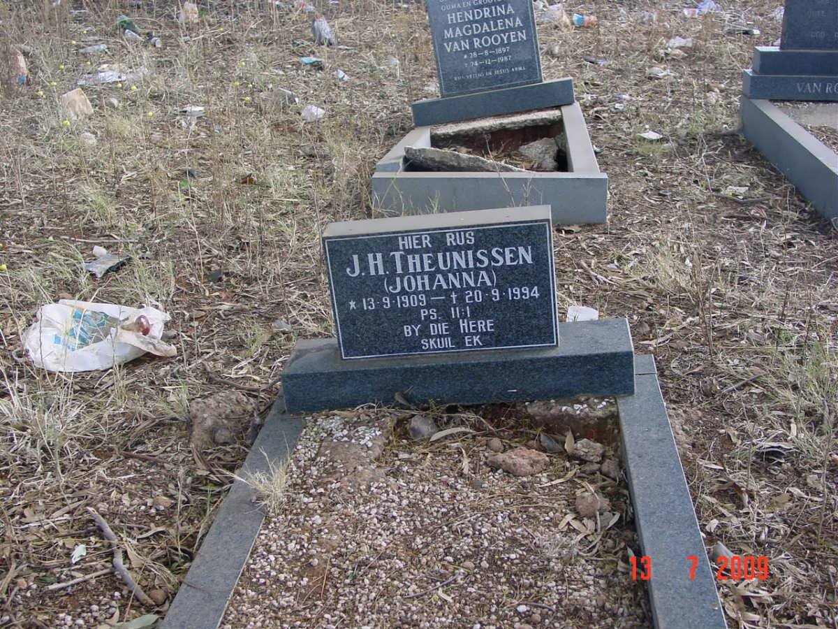 THEUNISSEN Johanna H. 1909-1994