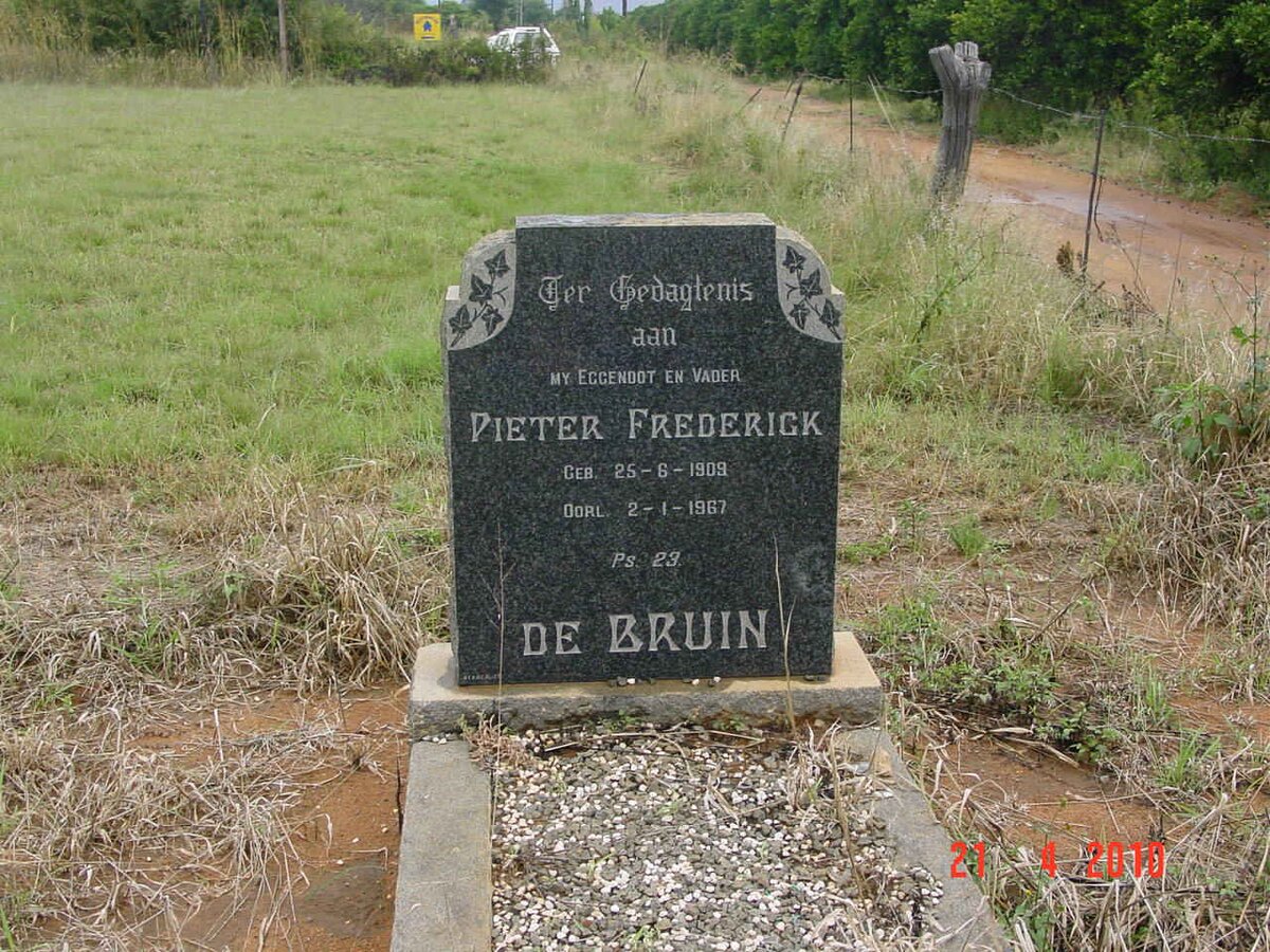 BRUIN Pieter Frederick, de 1909-1967