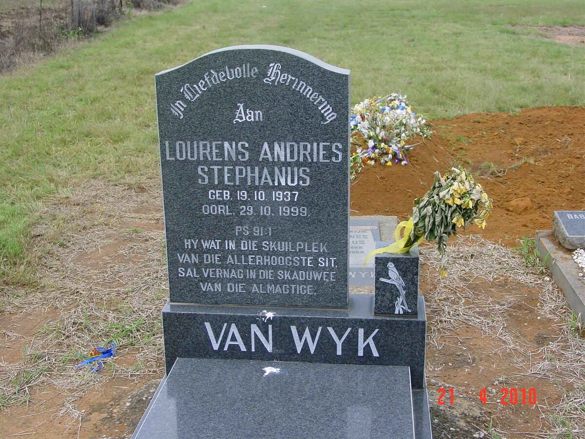 WYK Lourens Andries Stephanus, van 1937-1999