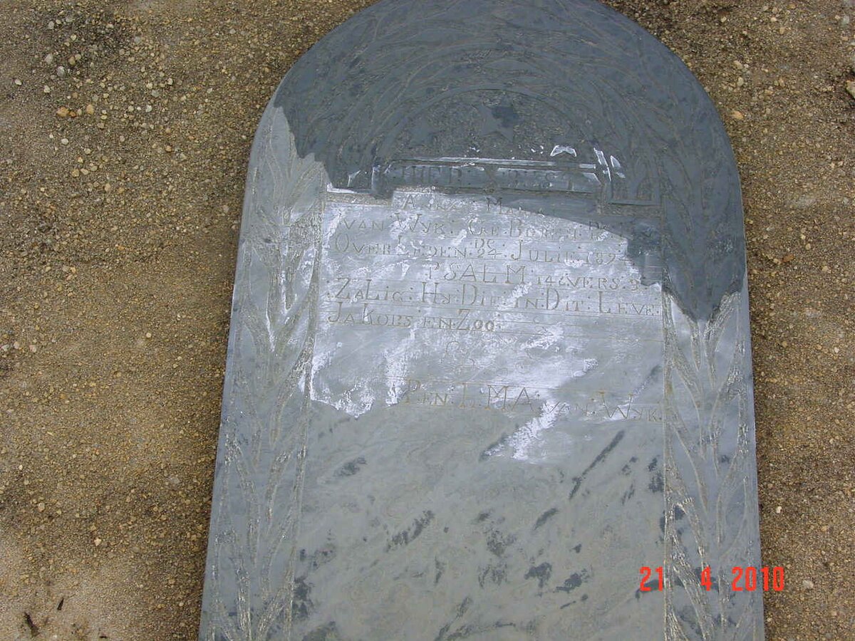 WYK Anna M.,van ?-1894