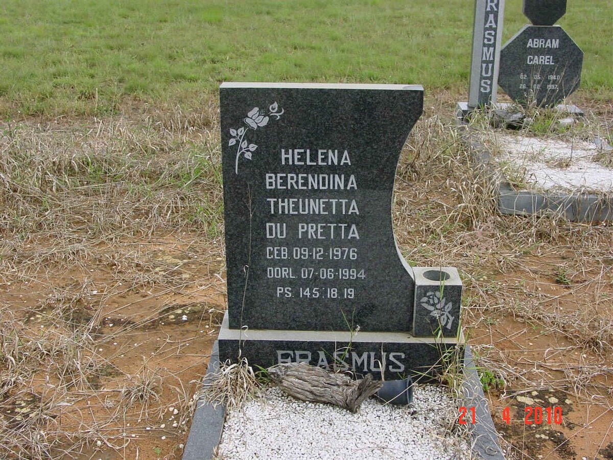 ERASMUS Helena Berendina Theunetta Du Pretta 1976-1994